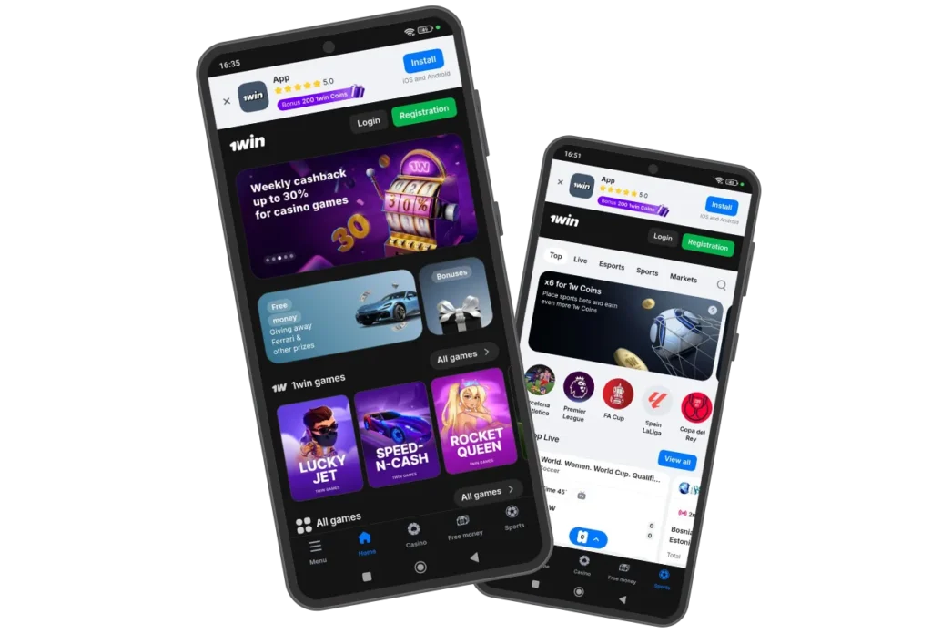 App from 1win in India